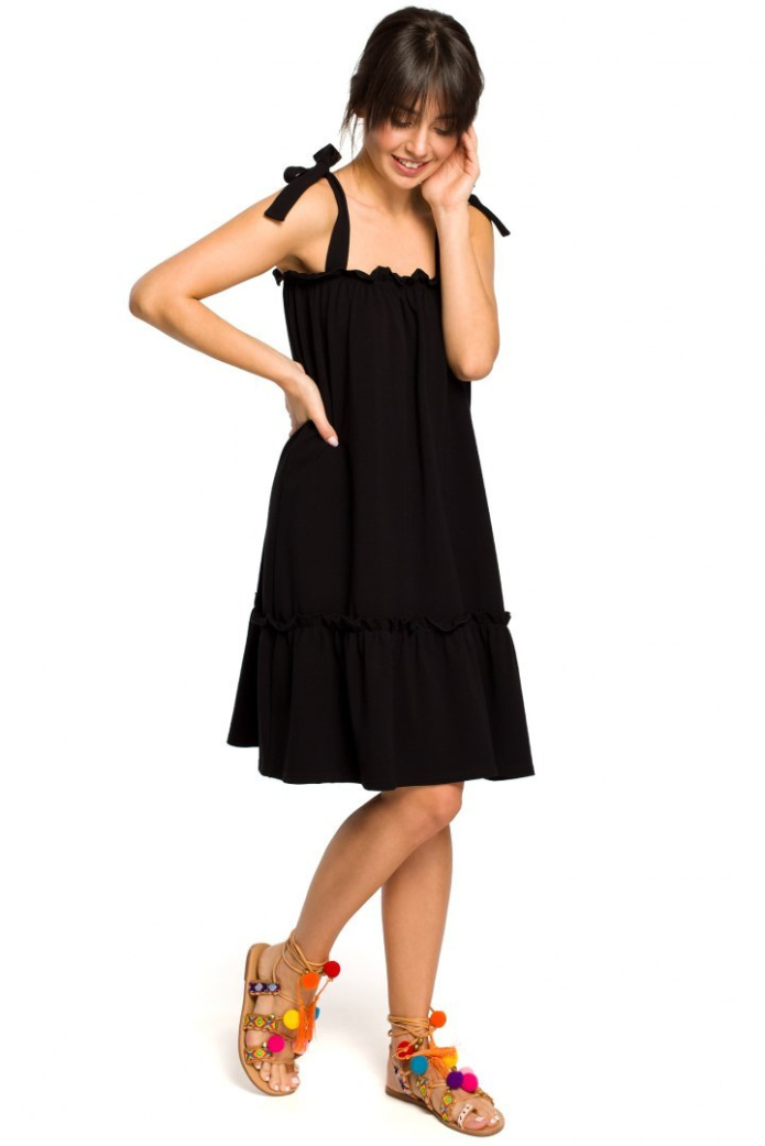 Sukienka Midi - Letnia - czarna
